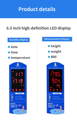 Electronic Coin-operated Weight and Height BMI Body Scale for Gym