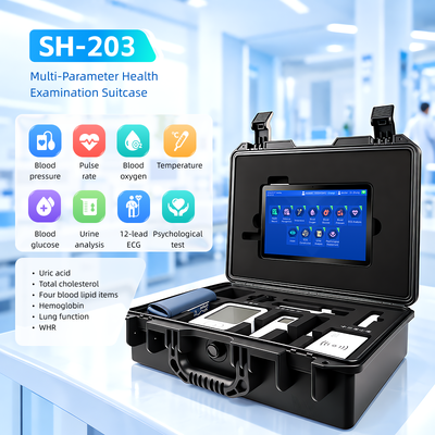 SH-203 Multifunctional Portable Health Station Community Clinic Portable Kiosk Medical Equipment with 11 Inch LCD Screen