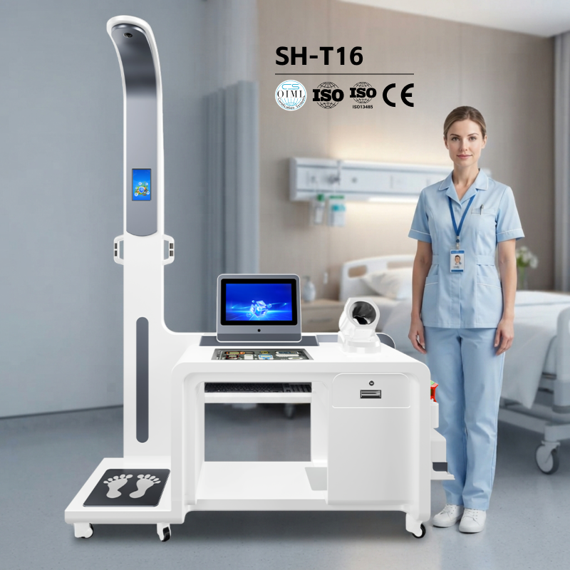 SH-T17 Medical Kiosk Self Service Intelligent Detection Kiosk All-in-One Multifunctional Health Diagnostic