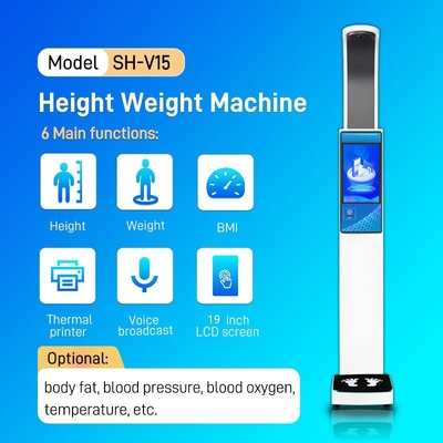 SH-V15 Digitale hoogte en gewicht BMI-machine