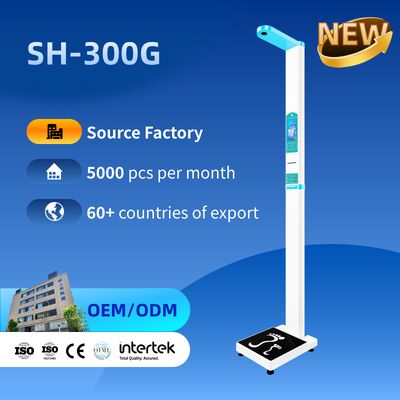 Hoogte- en gewichtsmeetmachine Elektronische weegschaal voor kliniek